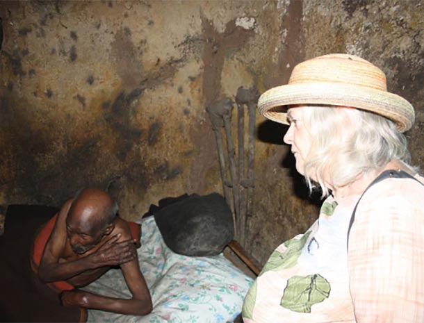 Ann Widdecombe visiting Leprosy Mission in Ethiopia