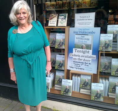 Ann at one of her many book signings to launch hew Strictly Ann Autobiography